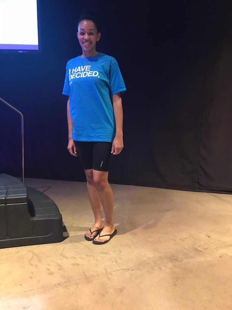 A Picture of myself at the church before I got baptized